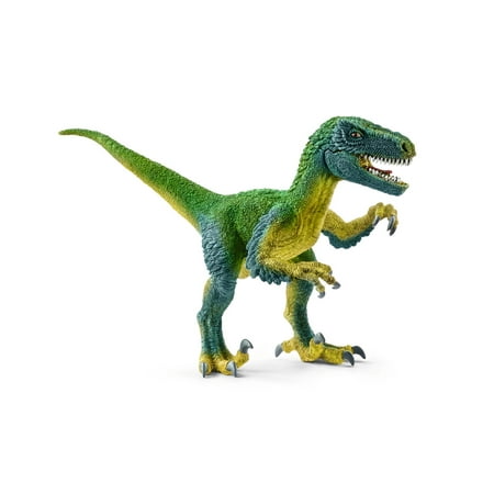 Schleich Dinosaurs - Realistic Velociraptor Figurine with Moving Jaw - Prehistoric Jurassic Dino Figurine - Kids Ages 4+