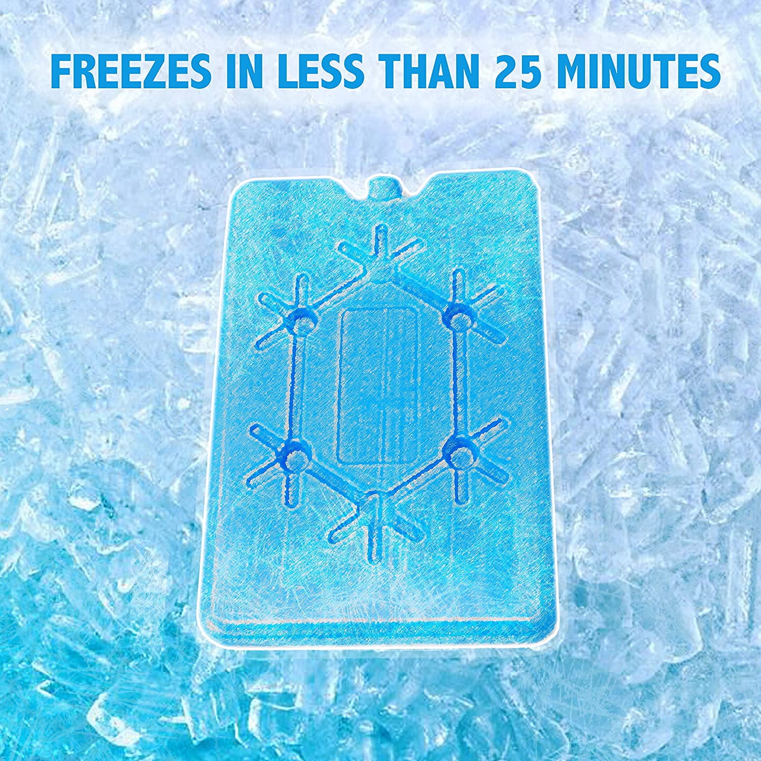 Kona BBQ Lunch Box Slim Ice Packs - Blue, Reusable Freezer Packs for Lunch Box, Cooler, & Freezer