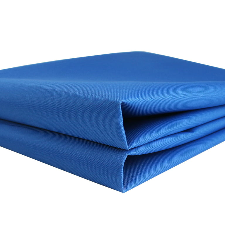 Waterproof Canvas Fabric Outdoor Cover Polyester Surface & PVC Coated Backing Blue, Size: Blue 144 x 60