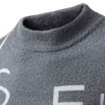 thumbnail image 5 of WAENQINLA Men's Fashion Jacquard Sweaters with Letter Graphic Vintage Oversized Pullovers Long Sleeve Mock Neck Warm Knitted Tops Gray XXXL, 5 of 7