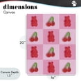 thumbnail image 4 of Stupell Industries Contemporary Gummy Bears and Cherries Grid Canvas Art, 16 x 20, by LISH Creative, 4 of 8