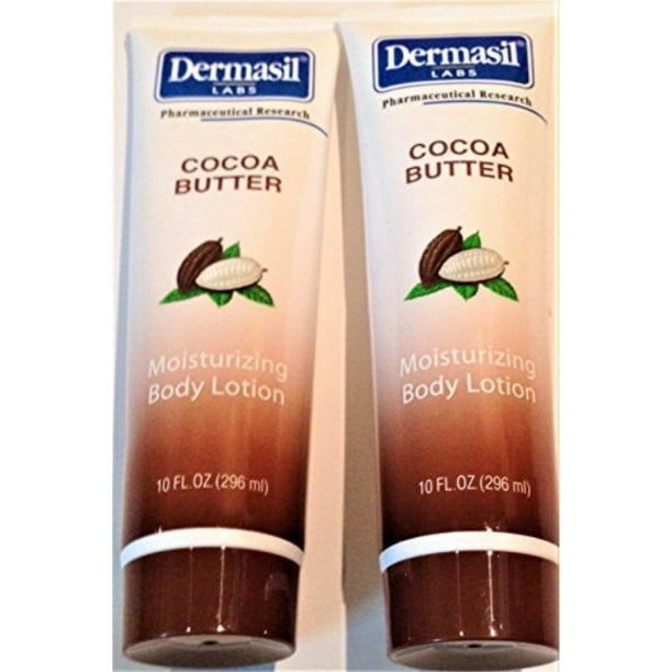 dermasil cocoa butter 10 fl oz moisturizing body lotion (2 pack