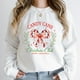 thumbnail image 2 of Jersey con estampado de Feliz Navidad para mujer, Sudadera de cuello redondo, jerséis sueltos sin capucha, Club de Navidad de bastón de caramelo, Otoño e Invierno, 2 of 5