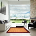thumbnail image 6 of Ahgly Company Indoor Rectangle Contemporary Dark Orange Abstract Area Rugs, 6' x 9', 6 of 6