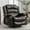 Brown, variant on Manual Rocker Recliners, 360° Swivel Recliner Chair for Living Room, PU Leather Swivel Rocker Recliner with Massage and Heat, Home Theater Rocking Recliner with Cup Holder, Brown