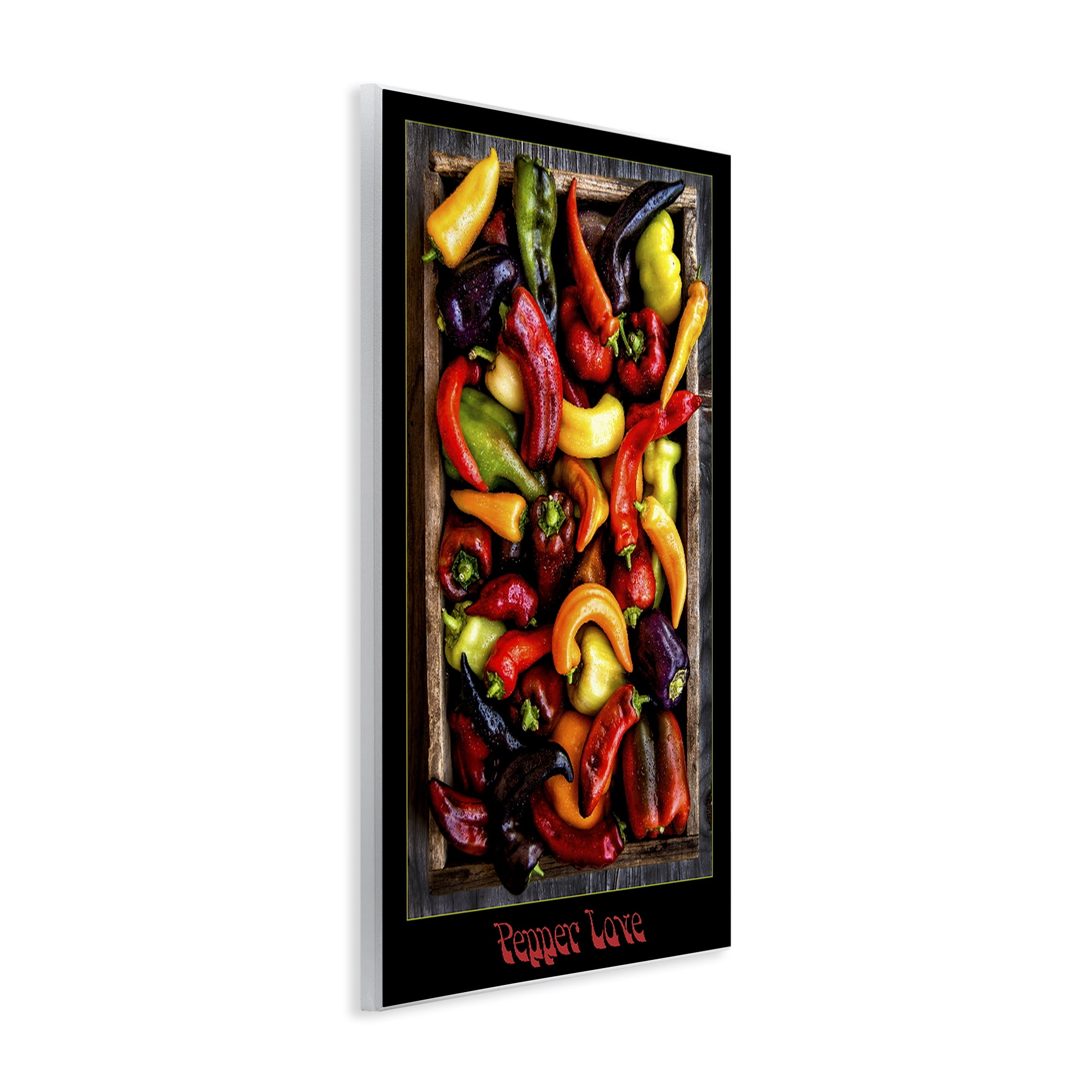 Stupell Industries Pepper Love Vibrant Vegetables Wall Plaque Art, design by Carl Kravats