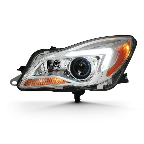AKKON - Fits 2014 2015 2016 2017 Buick Regal Sedan HID/Xenon Stype Projector Chrome Headlight Driver Left Side Headlamp