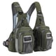 thumbnail image 1 of Chaleco de Pesca con Mosca WDOplteas Unisex Ajustable 10 Bolsillos Verde Militar, 1 of 9
