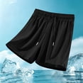 thumbnail image 5 of VBVC Women's and Women's Plus Ice Silk Athletic Shorts , Lightweight Running Shorts For Women , Ladies' Drawstring Summer Shorts with Zipper Pockets,Black,M-5XL, 5 of 5