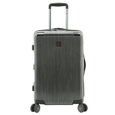 Swiss Tech Excursion 21" Hardside Expandable Carry-on Luggage - Charcoal