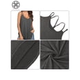 thumbnail image 7 of Luxtrada Women's Pleated Flowy Spaghetti Strap V-Neck Casual Sexy Summer Tank Top, 7 of 7