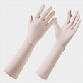 thumbnail image 2 of Cdudpw Women UV Long Sun Protection Gloves Touchscreen Arm Sun Driving Gloves 1Pairs UPF 50+ for Outdoor Sports Cycling(Beige), 2 of 4
