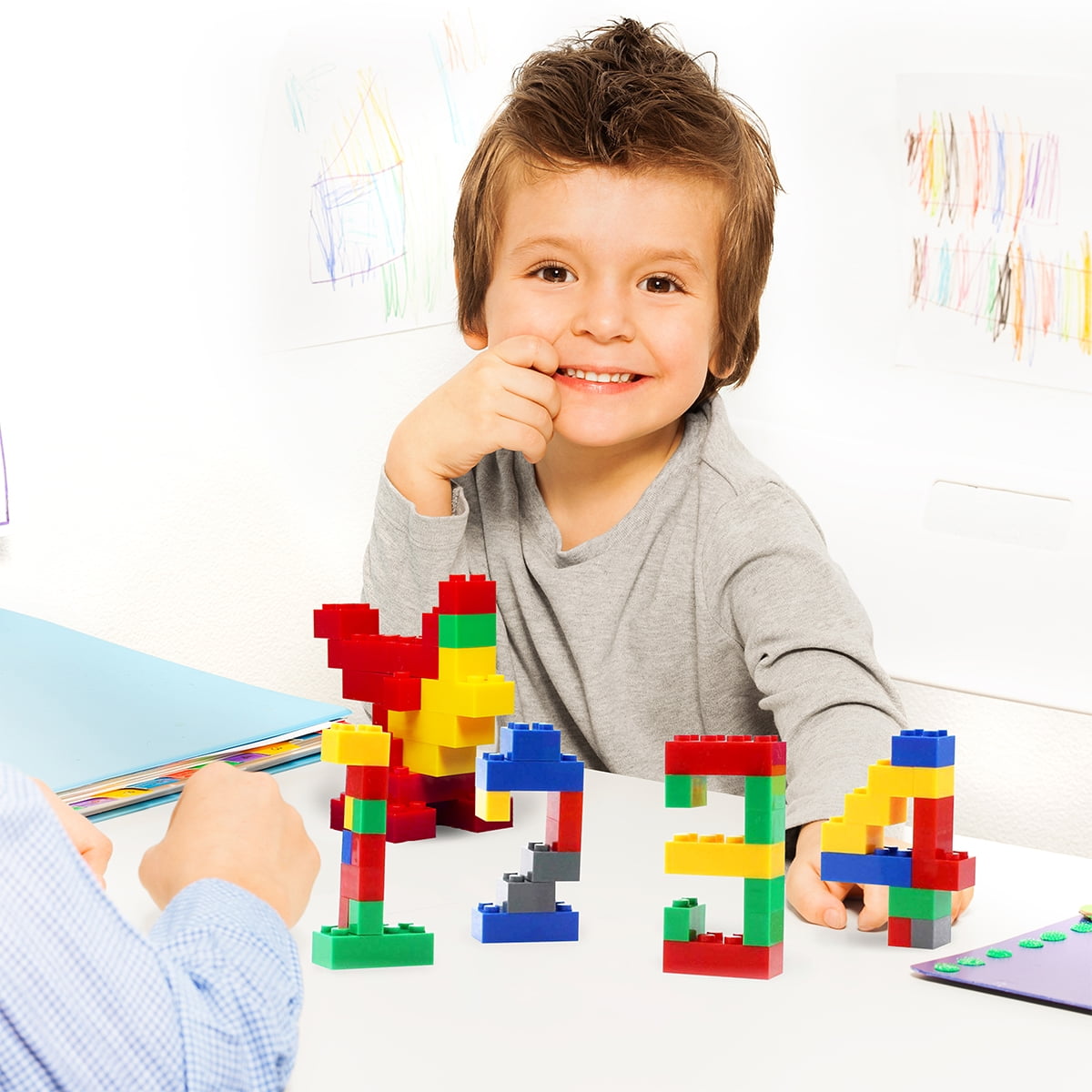 PicassoTiles 1750PCS Building Block Tiles, Creative Shapes to Build Houses, Numbers, Animals & More, STEM Educational Toy for Kids Boys & Girls 3+