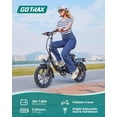 thumbnail image 6 of GOTRAX NEPHELE 16" Folding Electric Bike for Adults, 350W/36V/ 15.5Mph & 25Mile Commuting Adult E-bike, Black, 6 of 7