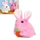 thumbnail image 5 of Juguete de relojería de conejito mano de obra fina vívida juguete de conejito de peluche suave para regalo para decoración ANGGREK Otros, 5 of 8