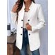 thumbnail image 4 of Blazer de Mujer con Cuello Alto, Informal, de Larga, Cruzado, Elegante, para Oficina y Negocios XL, 4 of 8