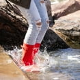 thumbnail image 6 of Norty Women's Hurricane Rain Boots – Waterproof Mid-Calf Length 11 inch Rubber Winter Spring and Garden Boots - runs a 1/2 size large, 6 of 7