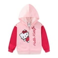 thumbnail image 2 of Hello Kitty Sanrio Full Zip Up Hoodie (Girls), Sizes 3T-12, 2 of 9