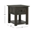 thumbnail image 2 of Magnussen Garrett End Table in Weathered Charcoal, 2 of 2