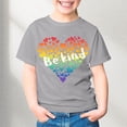 thumbnail image 2 of MEZZALL T-Shirt à Col Rond Imprimé Lettres pour Enfants Unisexe, Gris, 8-9 Ans, 2 of 4