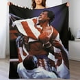 thumbnail image 5 of Rocky IV Luxury Flannel Blanket - Super Soft Anti-Static Plush Warm Blanket for Sofa Bed - Extra Large Cozy Blanket for Men and Women, Home Decor Gift., 5 of 10