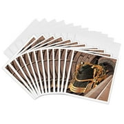3dRose, A steampunk train station, 12 Greeting Cards with envelopes