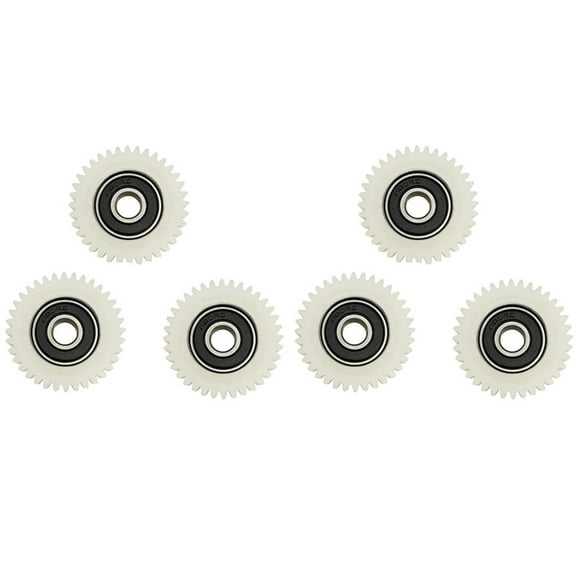 6Pcs 36 Teeth 38mm Nylon Electronic Motor Gear Ball Bearing Gears for Electric Bike Bicycle