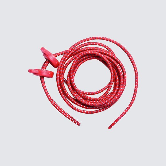 Cordones Elásticos para Zapatos ZONE3 con Ajustador Reflectante Rojo