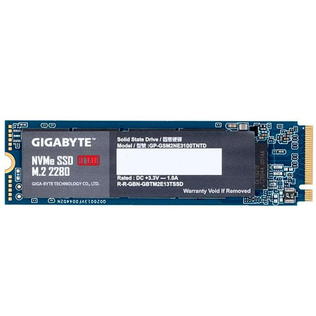 Unidad de Estado Solido SSD M.2 1TB GIGABYTE NVMe PCIe 3.0 GIGABYTE GP-GSM2NE3100TNTD