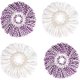 thumbnail image 5 of 4 Pieces Spin Mop Head Mop Head Mop Heads Microfiber Replacement Mop Head Replacement Mop Head for Spin Mop White and Purple, 5 of 5