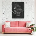 thumbnail image 2 of Black And White Wall Art Love Is Patient Love Is Kind Wall Art Canvas Modern Home Decor Unframed 24×36 in, 2 of 5