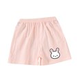 thumbnail image 2 of Cethrio Kids Girls Summer Shorts, Cotton Elastic Waist Soft Printed Athletic Shorts Pink Size 2-3 T, 2 of 9
