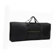 thumbnail image 2 of QccHieUs 61 Keys Keyboard Gig Bag Carrier Electric Piano Case for Book Travel Outdoor with Yellow Strip, 2 of 9