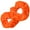 Orange, variant on 2 Yellow Scrunchies for Woman Premium Velvet Hair Accessories Srunchy Ties Elastic Ouchless Scrunchie Bands