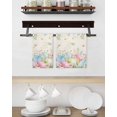 thumbnail image 3 of Easter Eggs Kitchen Dish Towels for Drying Dishes Set of 2, Spring Daisy Eucalyptus Leaves Vintage Waffle Weave Microfiber Hand Tea Bathroom Towels Quick Dry & Absorbent Towel 15.7x23.6, 3 of 7