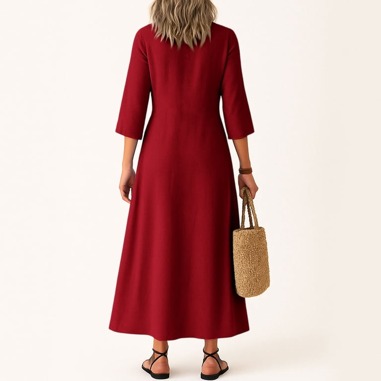 chinese dress ladies Women maxi dress Ilana / linen dresses / linen clothing – Milimilu.com