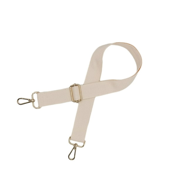 Minnieouse Bolso de hombro de algodón para mujer, correa de repuesto para niñas, bolso de mano de Color sólido, banda ajustable, bolsos Viajes, Equipaje y Accesorios Varios Beige