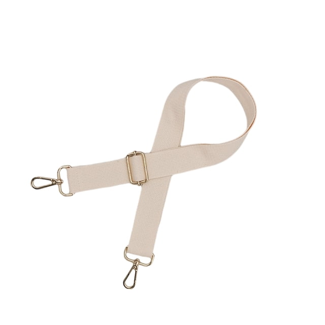 Sonducket Bolso de hombro de algodón con correa para niñas, bolso informal de diseño Simple, banda ajustable con hebillas, reparación de Viajes, Equipaje y Accesorios Varios Beige