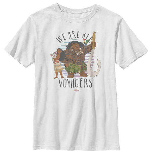 T-Shirt Garçon Moana avec Photo de Personnage - White - Très Grand