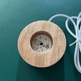 thumbnail image 2 of Base de madera de 7 cm, luz LED nocturna creativa, luz cálida de cristal, aromaterapia, base luminosa, luz de ambiente USB, 2 of 4