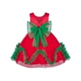 thumbnail image 2 of Robe Fille Noël Fêtes Ourlet Ondulé Rouge Fête du Nouvel An 7 Ans, 2 of 4