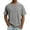 Gray, variant on hoksml Mens Casual Garment Dyed T Shirts Oversized Crew Neck Short Sleeve Acid Wash Ideal for Everyday Use