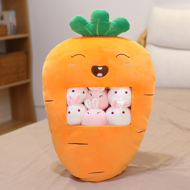 8 Uds. Bolsa de juguetes para niños fruta fresa aguacate plátano almohada de felpa suave niñas cumpleaños regalo de Navidad zhangmengya LED