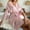 Pink, variant on XFYSSS Fashion Women's Solid Color Simulation Silk Tassel Lace Up Cardigan Nightgown Shower Home Clothes Women Polyester Nightgown