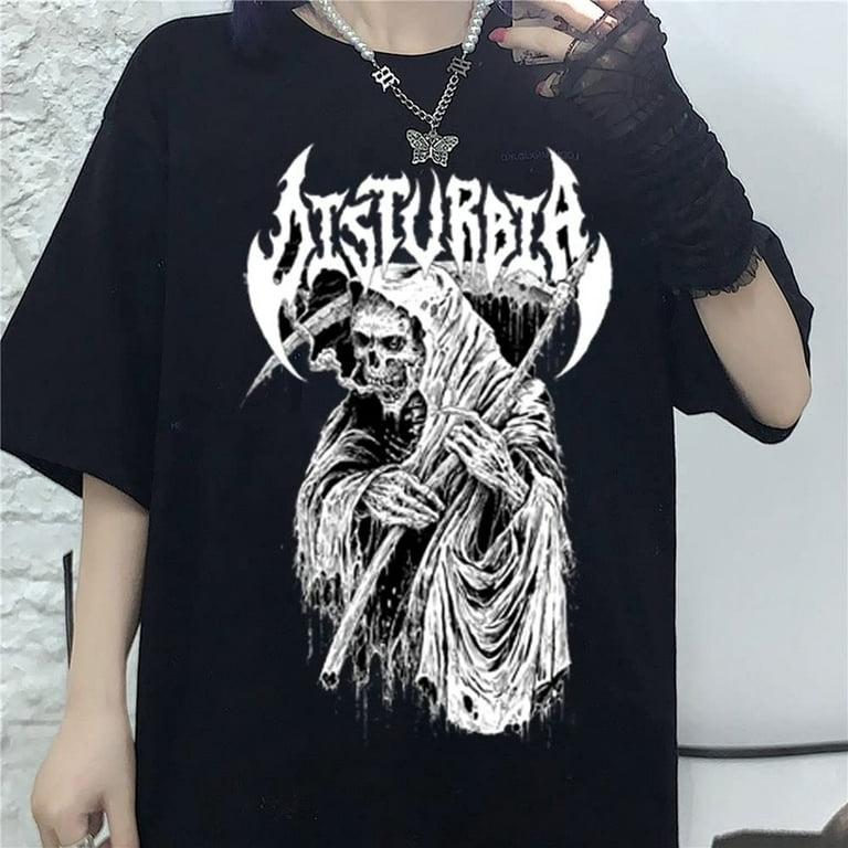 Punk Dark Aesthetic T-shirt  Aesthetic t shirts, Harajuku outfits