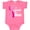 Hot Pink, variant on Inktastic Breast Cancer Awareness I Support My Mom with Pink Ribbon Boys or Girls Baby Bodysuit