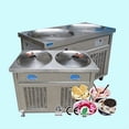 thumbnail image 2 of Kolice Commercial ETL 22" Double Pans Fried Ice Cream Roll Machine,Fry Ice Cream Machine -Auto Defrost,Smart Temperature Control,Transparent Sneeze Guard, 2 of 9