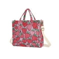 thumbnail image 7 of FORMRS Womens Corduroy Tote Bag Crossbody Shoulder Handbag with Pocket, Sweet Strawberry, 7 of 7