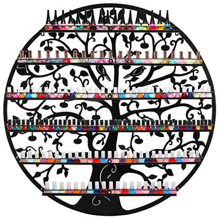 MyGift® Ornate Bird & Tree Design Black Metal Wall Mounted