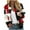 14#Red, variant on Heisall Womens Coat Loose Casual Hoodless Jacket Abstract Print Zipper Pockets Oversized Stylish Outerwear for Autumn Winter